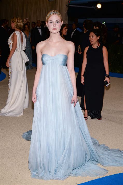 Elle Fanning At The 2017 Met Gala At The Metropolitan Museum Of Art In