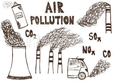 Air pollution doodle Royalty Free Stock Vector Art Illustration Water ...