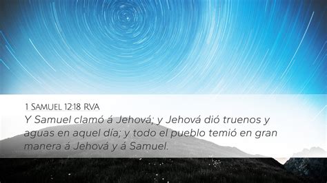 1 Samuel 12 18 RVA Desktop Wallpaper Y Samuel clamó á Jehová y