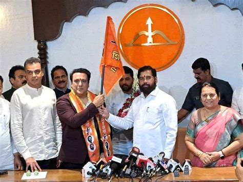 Actor Govinda Joins The Shiv Sena Party In The Presence Of Maharashtra Chief Minister Eknath Shinde