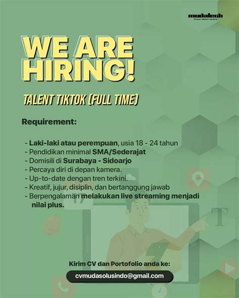 LOKER TALENT TIKTOK SMK KRIAN 2 Sidoarjo