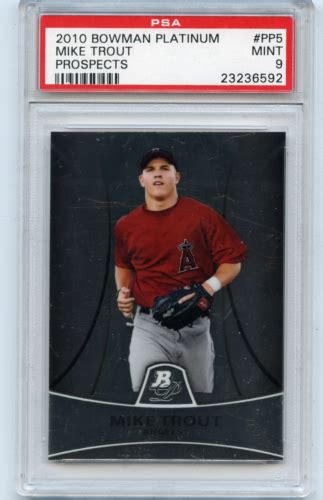 Bowman Platinum Prospects Pp Mike Trout Rc For Sale Online