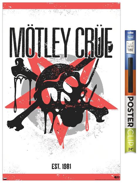 Motley Crue Skull Wall Poster 22375 X 34