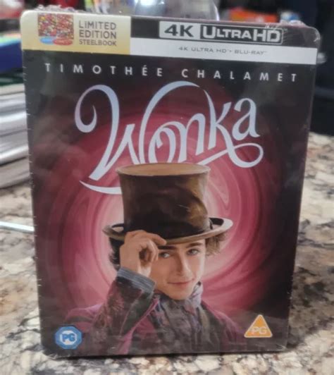 Esclusiva Steelbook Wonka Uk K Ultra Hd Blu Ray Timothee Chalamet