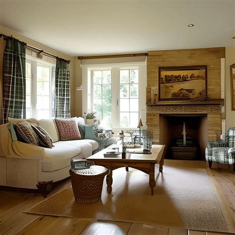 Country Style Living Room Wall Space · Creative Fabrica