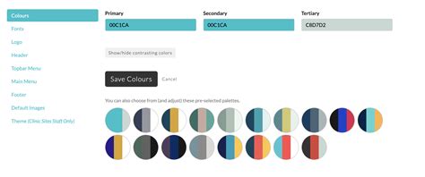 How to Set the Colors on Your Website - Clinic Sites Knowledge Base