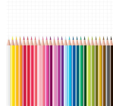 vector set of colored pencils 3440120 Vector Art at Vecteezy