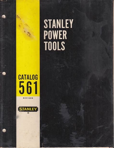 Stanley Power Tools Catalog 561 Revised 1961 With Price Lists