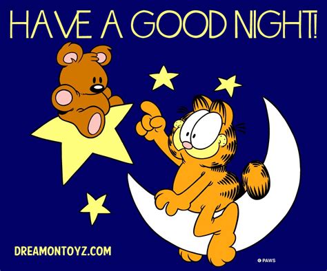 Cartoon Garfield Goodnight Greeting Garfield Wallpaper Garfield