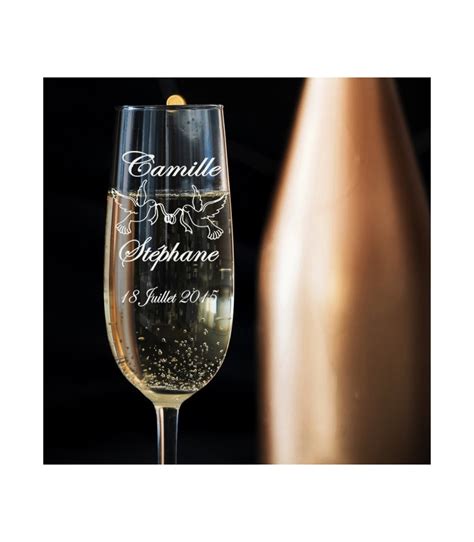 Verre Champagne Personnalis Avec Un Texte