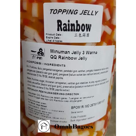 Jual Qq Rainbow Jelly Gr Gr Topping Minuman Jelly Pelangi