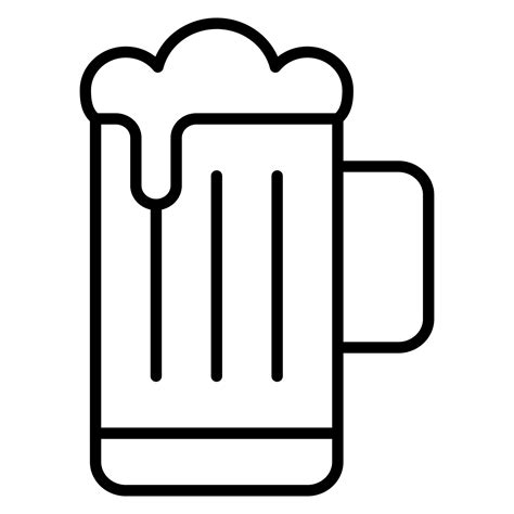 Beer Line Icon Vector Art At Vecteezy