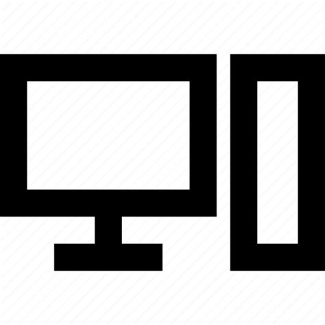 Computer Desktop Device Hardware Monitor Pc Material Icon