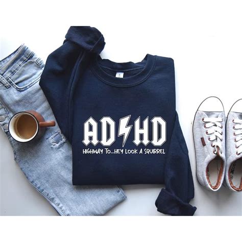 Adhd Shirts Mental Health T Shirt Funny Saying Graphic Tees Adhd