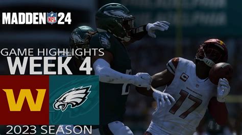 Washington Commanders Vs Philadelphia Eagles Game Highlights