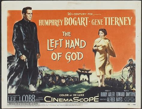 The Left Hand of God - Lobby card with Humphrey Bogart & Gene Tierney