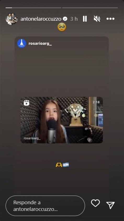 ¡van Por La Copa Niña Dedica Canción A Messi Antonela Responde