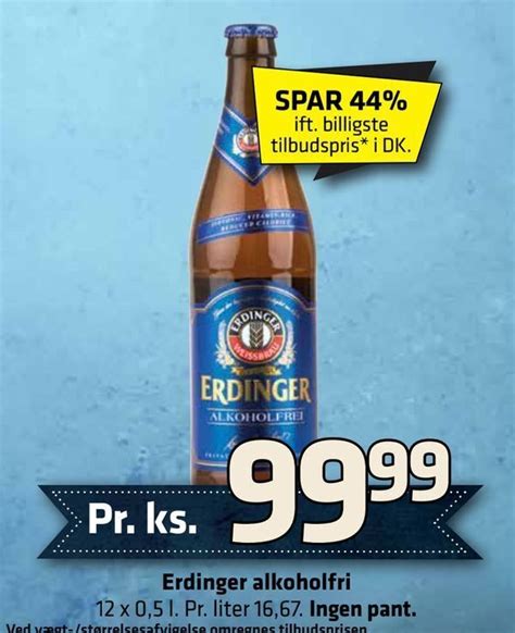 Erdinger Alkoholfri Ingen Pant Tilbud Hos Fleggaard