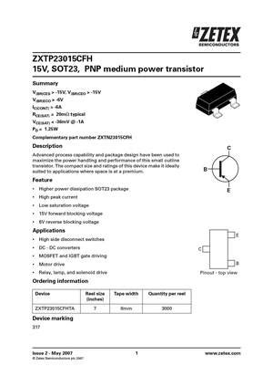 2301 MOSFET Datasheet Pdf Equivalent Cross Reference Search