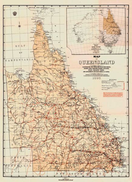 Buy Queensland Pastoral Stations And Stock Routes Map Mapword