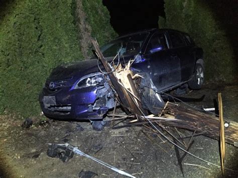 Early Morning Crash Knocks Out Power Closes Road Whatcom News