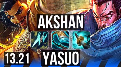 AKSHAN Vs YASUO MID 11 0 7 Legendary 400 Games KR Master 13