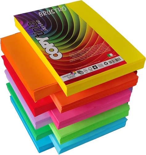 OFIXO 100 Pieces A4 Color Paper Handmade Origami Embossed Multi Color