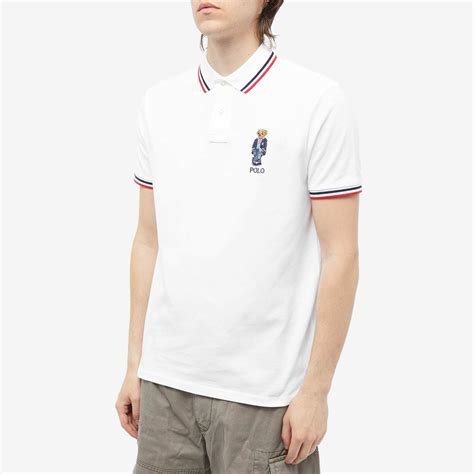 Polo Ralph Lauren Men S Regatta Bear Polo Shirt In White Polo Ralph Lauren