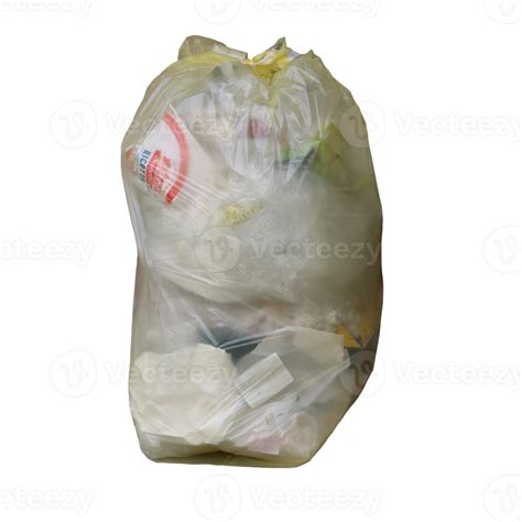 Transparent Plastic Bag With Food Waste 38463820 Png