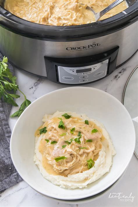 Crockpot Chicken And Gravy Recipe My Heavenly Recipes