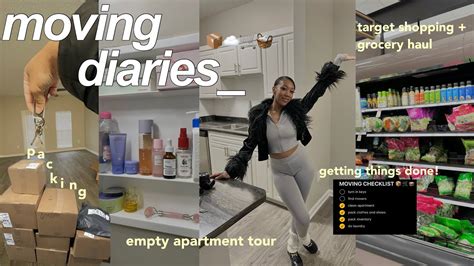 Moving Vlog Empty Apartment Tour Packing Target Shopping Grocery