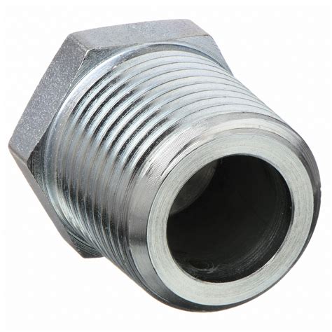 Parker Hex Head Plug 316l Stainless Steel 1 2 In Fitting Pipe Size Male Npt 15 16 In Overall