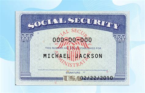 USA Social Security Card Template (SSN) - PSD File