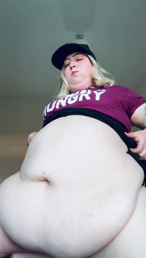 White Bbw Stuffing Huge Fat Belly ThisVid