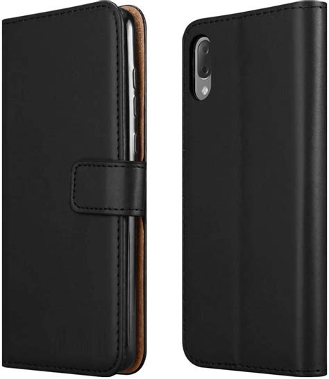 PIXFAB For Sony Xperia L3 L3312 L4312 Premium Black Leather Magnetic