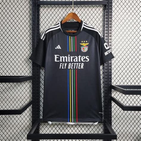 Jual BENFICA AWAY JERSEY BAJU BOLA HITAM 2024 IMPORT Shopee Indonesia