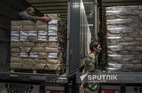 38th Humanitarian Aid Convoy Arrives In Donetsk Region Sputnik Mediabank