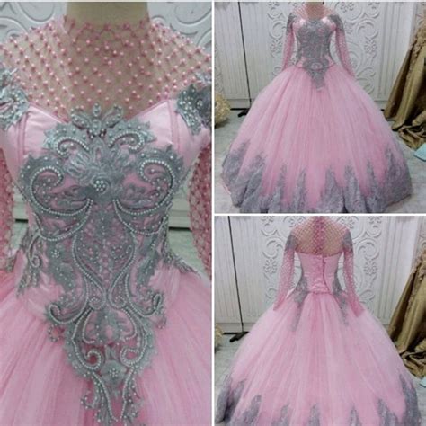 Gaun Pengantin Pink Silver Model Gaun Pengantin