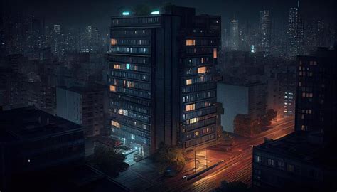 Apartment Building Night Stock Photos, Images and Backgrounds for Free ...