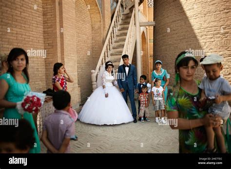 Khiva Uzbekistan June 27 2015 Snapshot Of Traditional Wedding