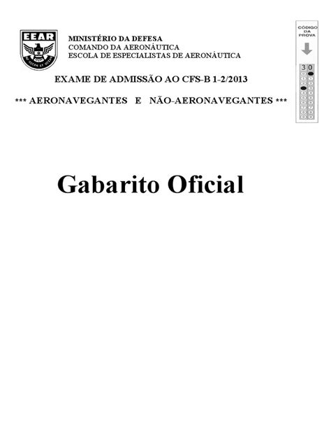 PDF Gabarito Oficial EEAR DOKUMEN TIPS