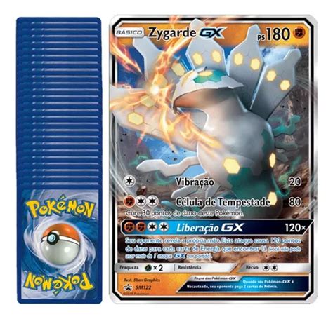 Carta Pokémon Jumbo Grande Zygarde Gx Promo Original Copag