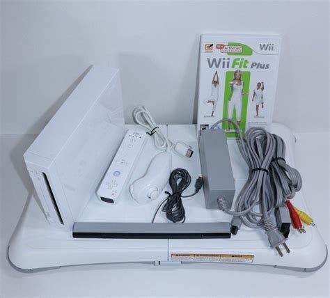 Nintendo Wii Fit Plus Console System Bundle Balance Board Genuine