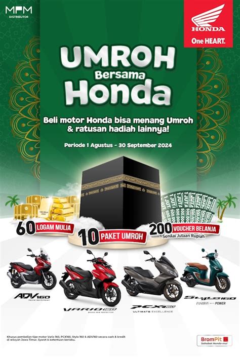 Program Spesial Beli Motor Honda Dapat Umroh Gratis