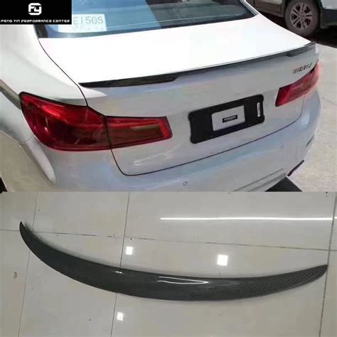 G30 MP Style Carbon Fiber Rear Trunk Spoiler Rear Lip Wings For BMW G30