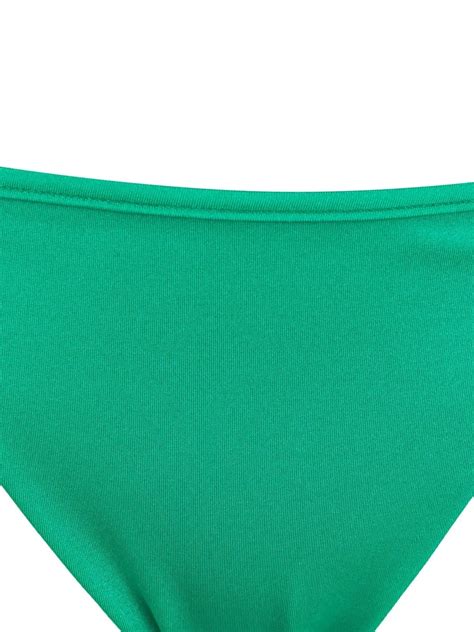 Manokhi Low Rise Stretch Bikini Green FARFETCH