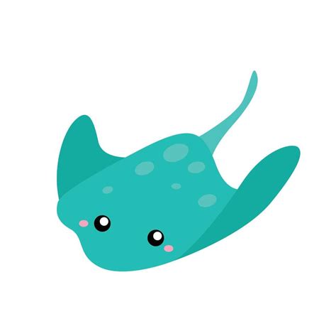 Animal Underwater Stingray Illustration Vector Clipart 15397689 Vector ...