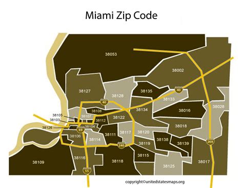 Miami Zip Code Map | Map of Zip Codes in Miami