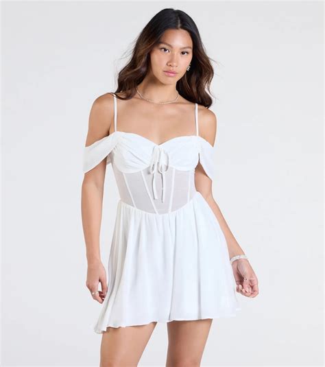 Off Shoulder Mini Dresses & Windsor