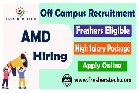 AMD Off Campus Hiring Drive 2023 Batch Freshers Hiring MTS Silicon